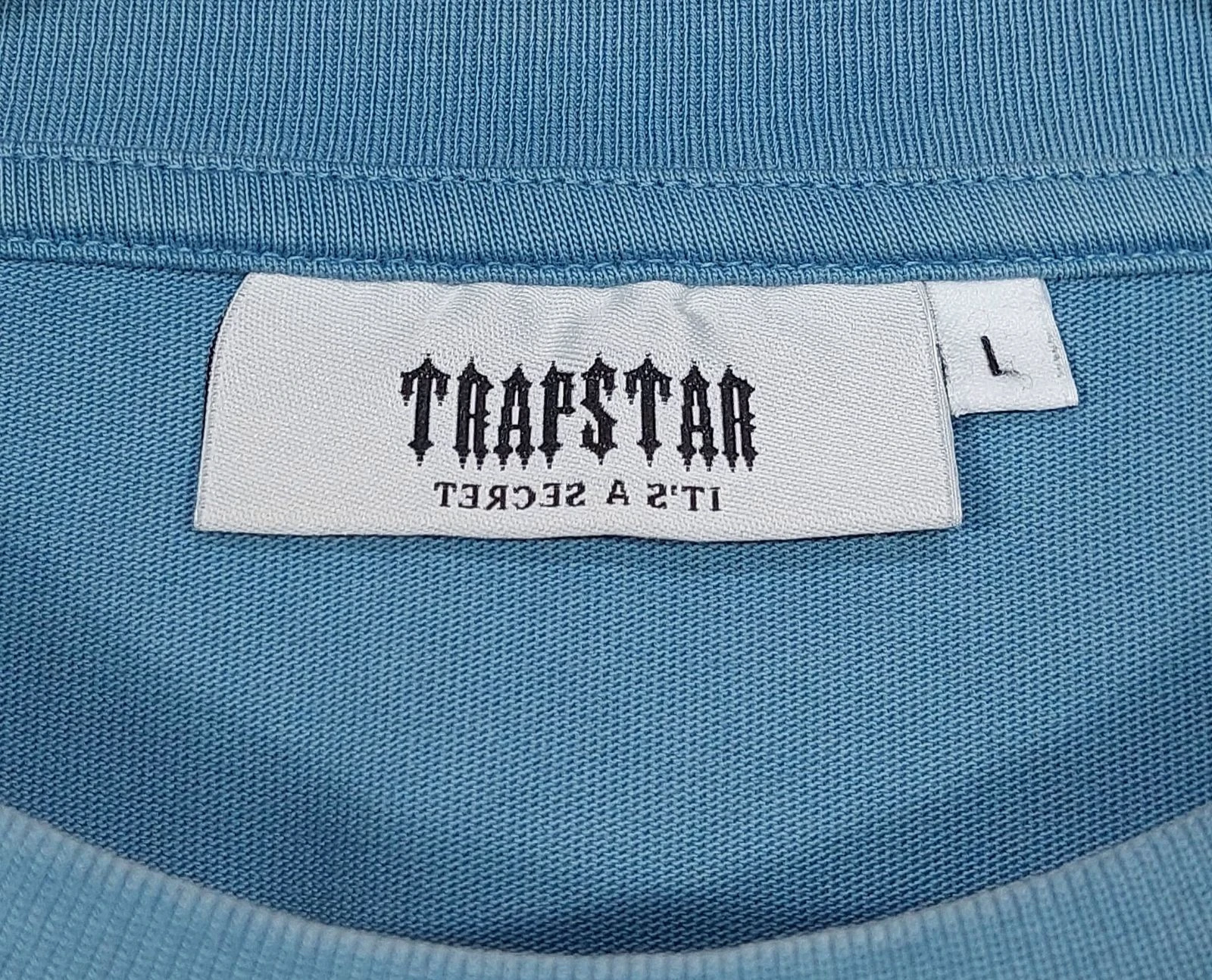 T-shirt Trapstar script logo 2.0 - bleu L – photo 3